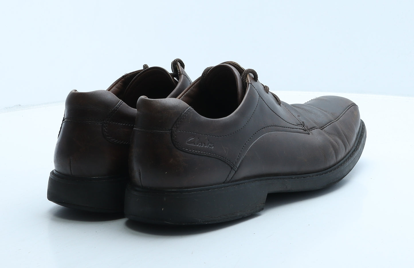 Clarks Mens Brown Leather Oxford Dress UK 10