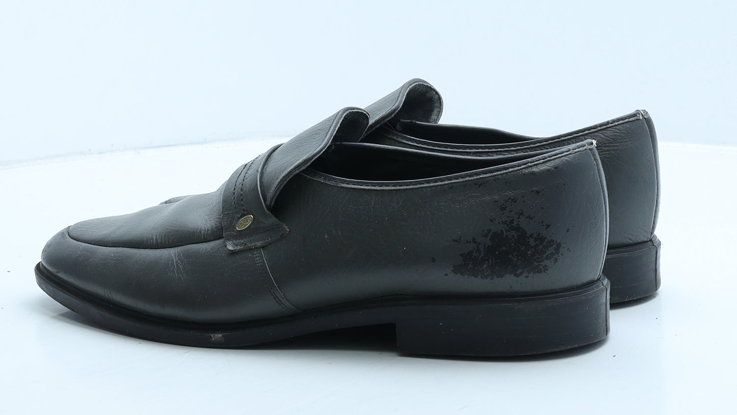 DB Mens Grey Leather Loafer Casual UK 10