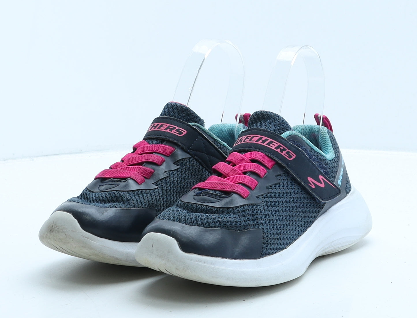 Skechers Girls Blue Fabric Trainer UK 12.5 31