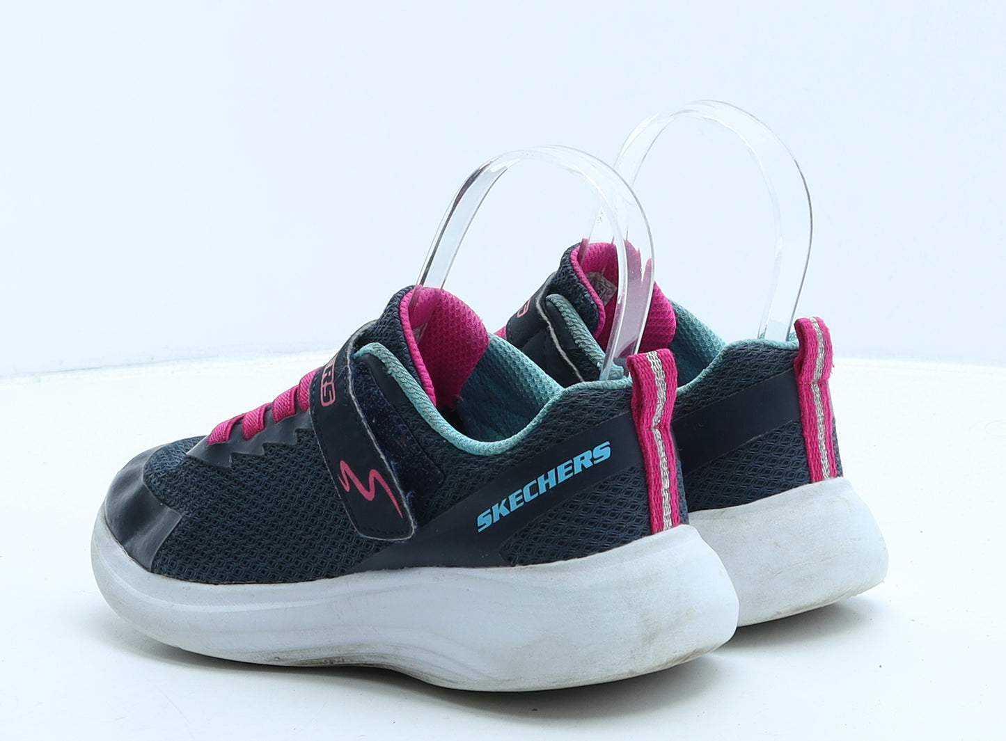 Skechers Girls Blue Fabric Trainer UK 12.5 31