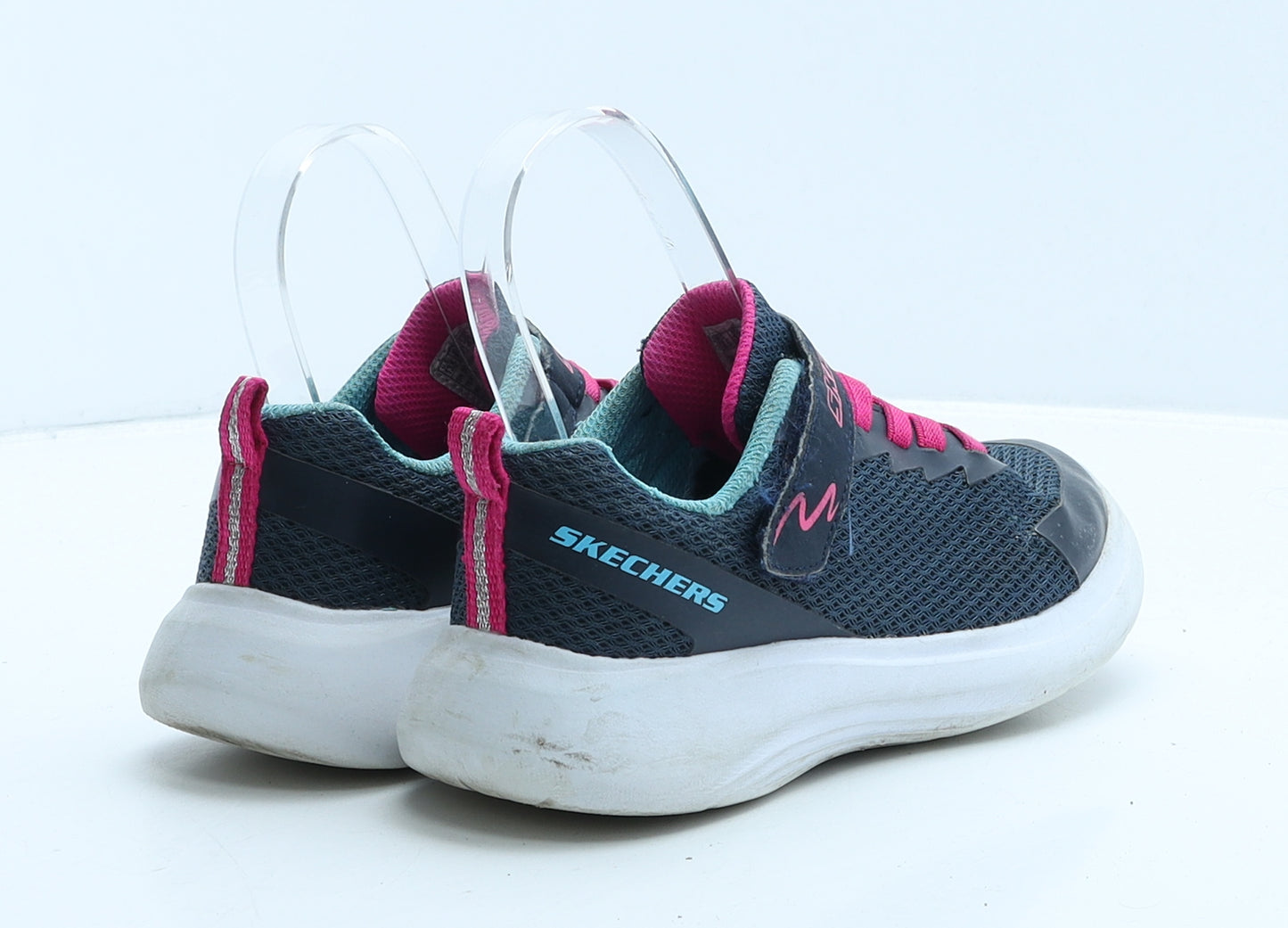 Skechers Girls Blue Fabric Trainer UK 12.5 31