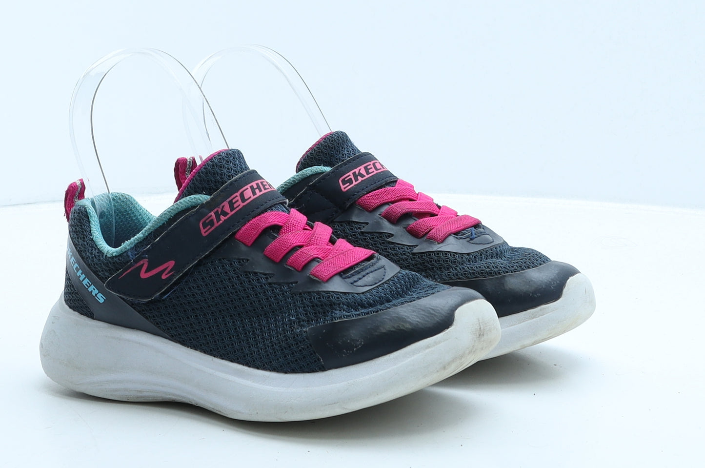 Skechers Girls Blue Fabric Trainer UK 12.5 31
