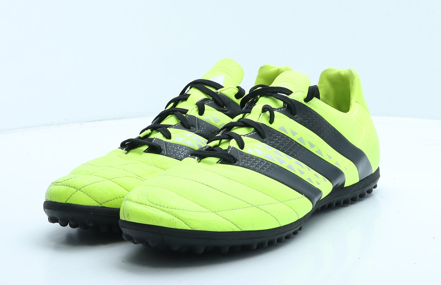 adidas Mens Green Striped Leather Trainer UK 11 46 - Astro turf boots