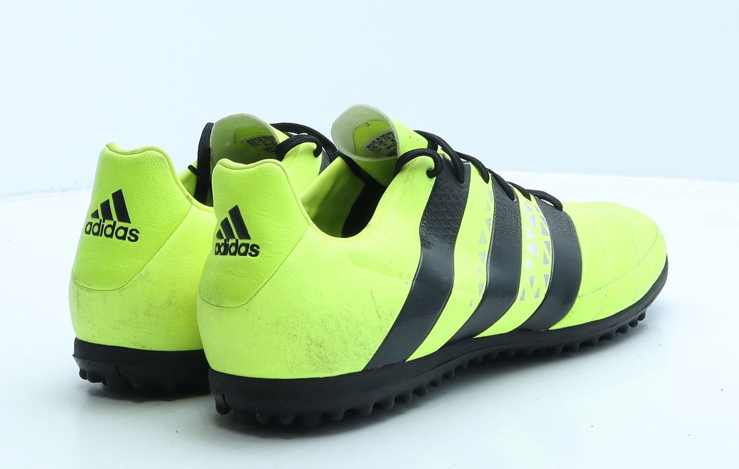 adidas Mens Green Striped Leather Trainer UK 11 46 - Astro turf boots