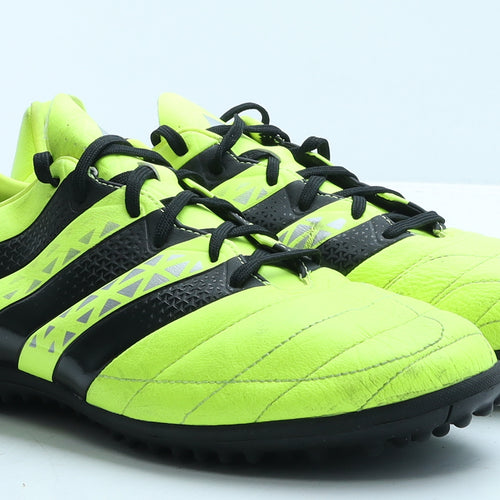 adidas Mens Green Striped Leather Trainer UK 11 46 - Astro turf boots