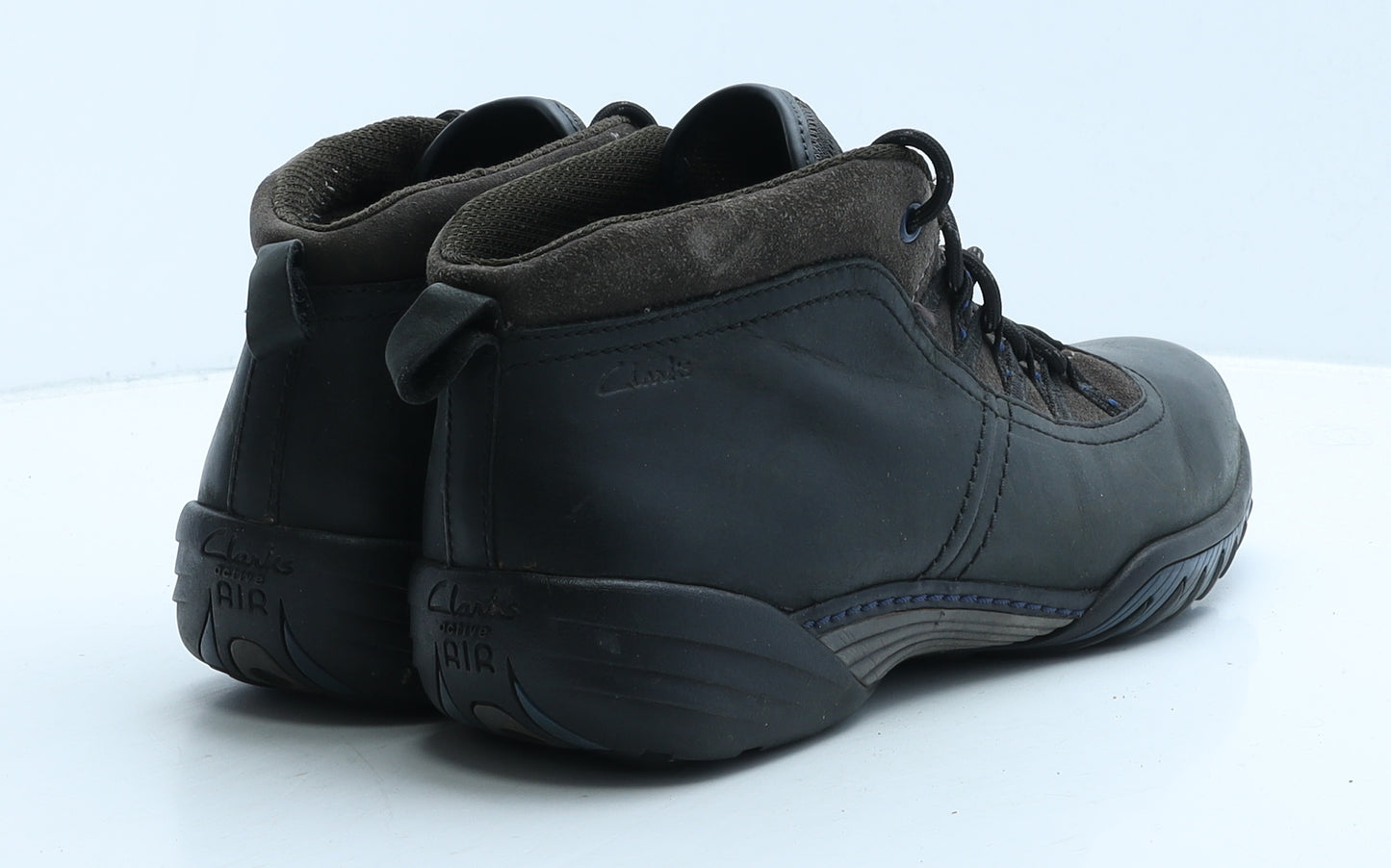 Clarks Mens Black Leather Combat Boot UK 10 - Air