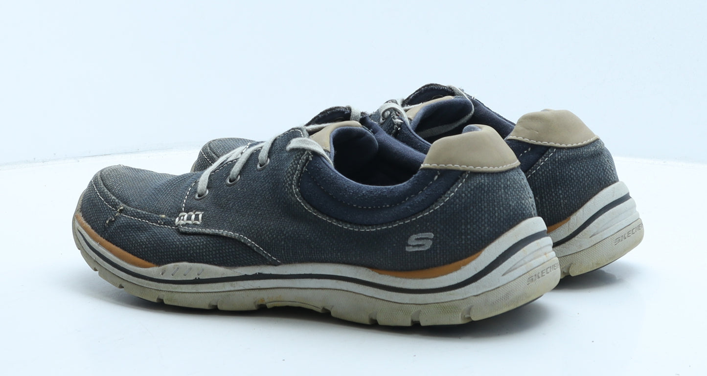 Skechers Mens Blue Fabric Trainer Casual UK 10 45
