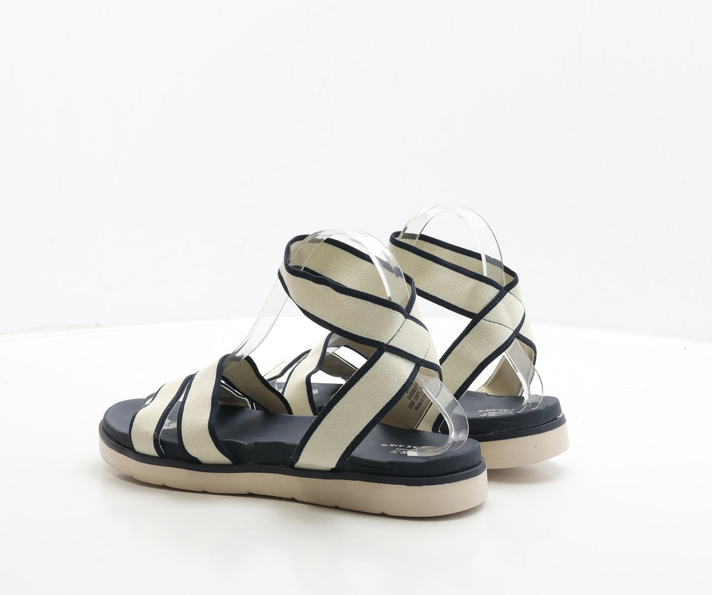 Marks and Spencer Womens Ivory Polyester Strappy Sandal UK 6