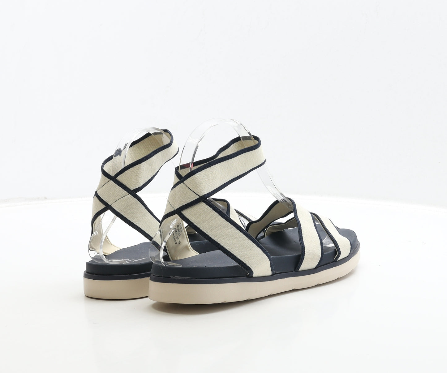 Marks and Spencer Womens Ivory Polyester Strappy Sandal UK 6