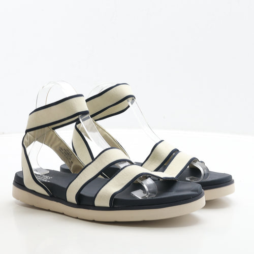 Marks and Spencer Womens Ivory Polyester Strappy Sandal UK 6