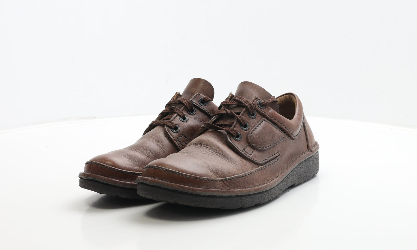 Clarks Mens Brown Leather Boat Shoe Casual UK 7.5