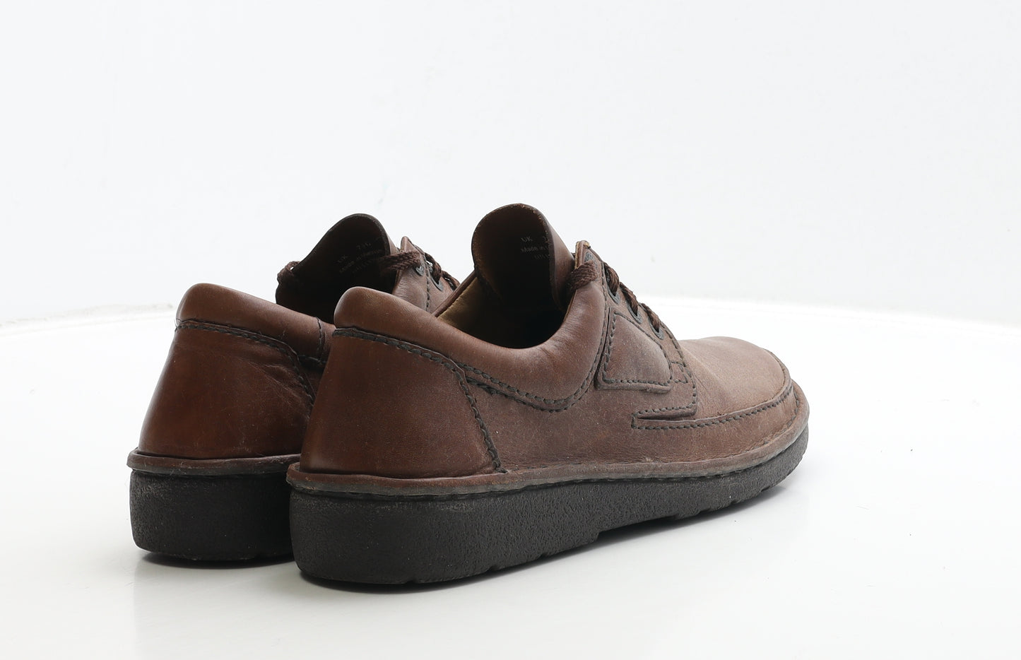 Clarks Mens Brown Leather Boat Shoe Casual UK 7.5