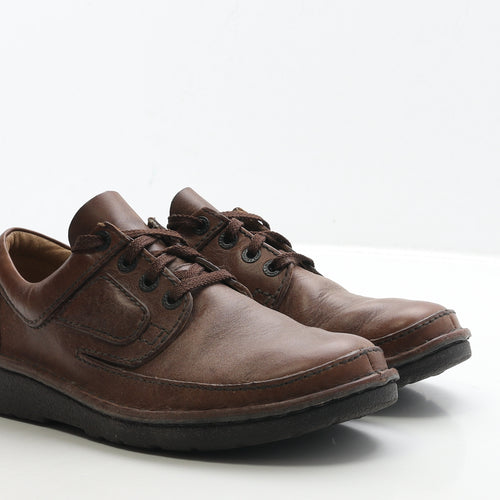 Clarks Mens Brown Leather Boat Shoe Casual UK 7.5