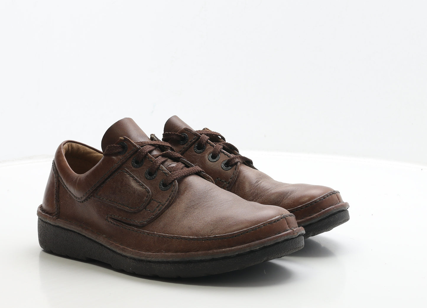 Clarks Mens Brown Leather Boat Shoe Casual UK 7.5
