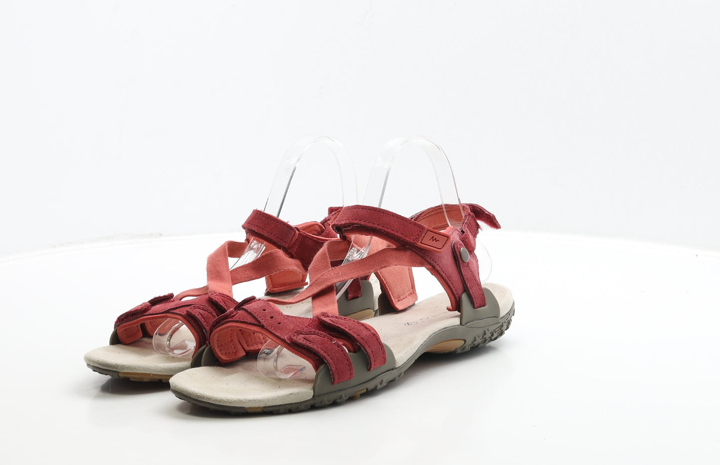 Quechua Womens Red Polyester Strappy Sandal UK 8 41