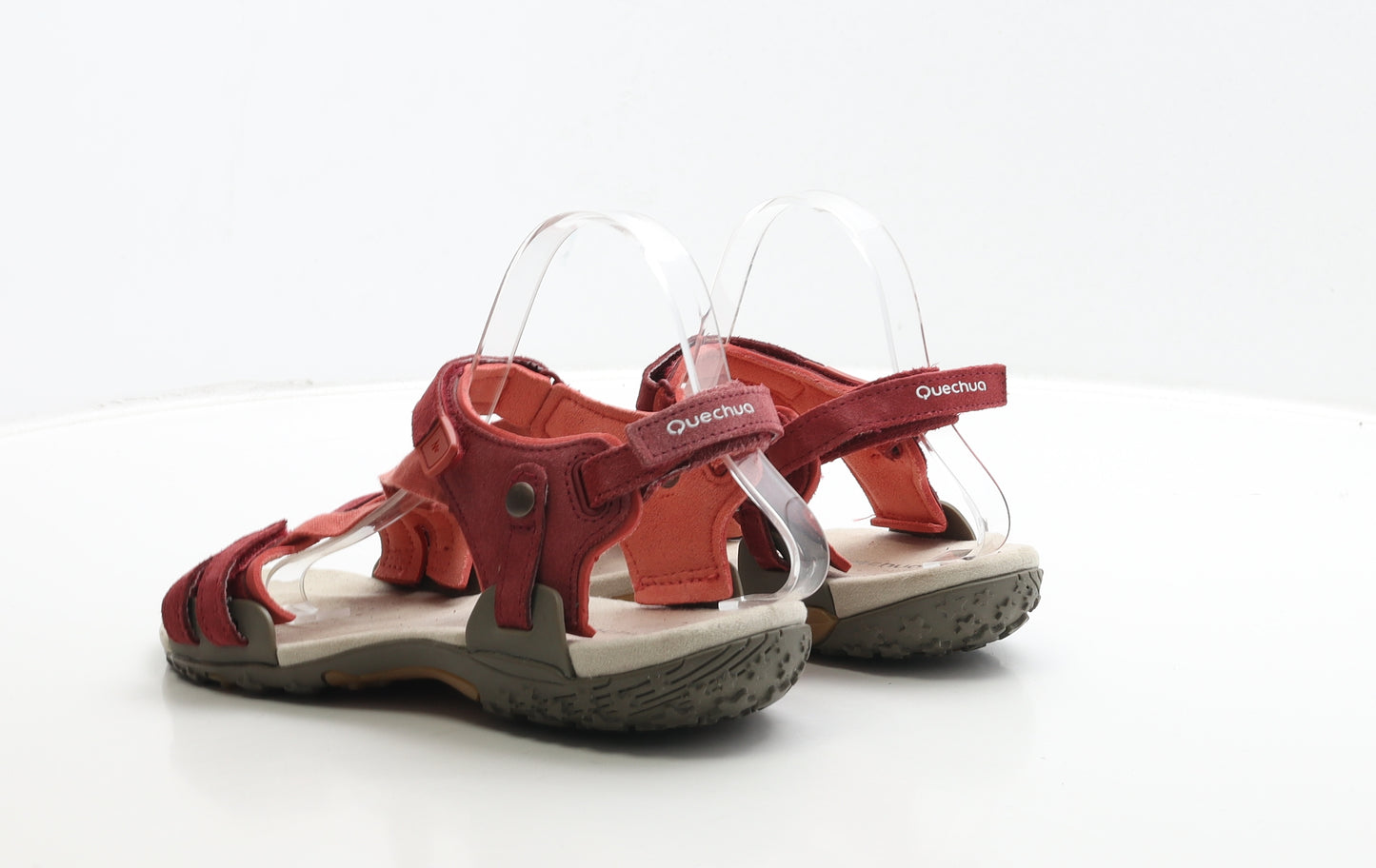 Quechua Womens Red Polyester Strappy Sandal UK 8 41