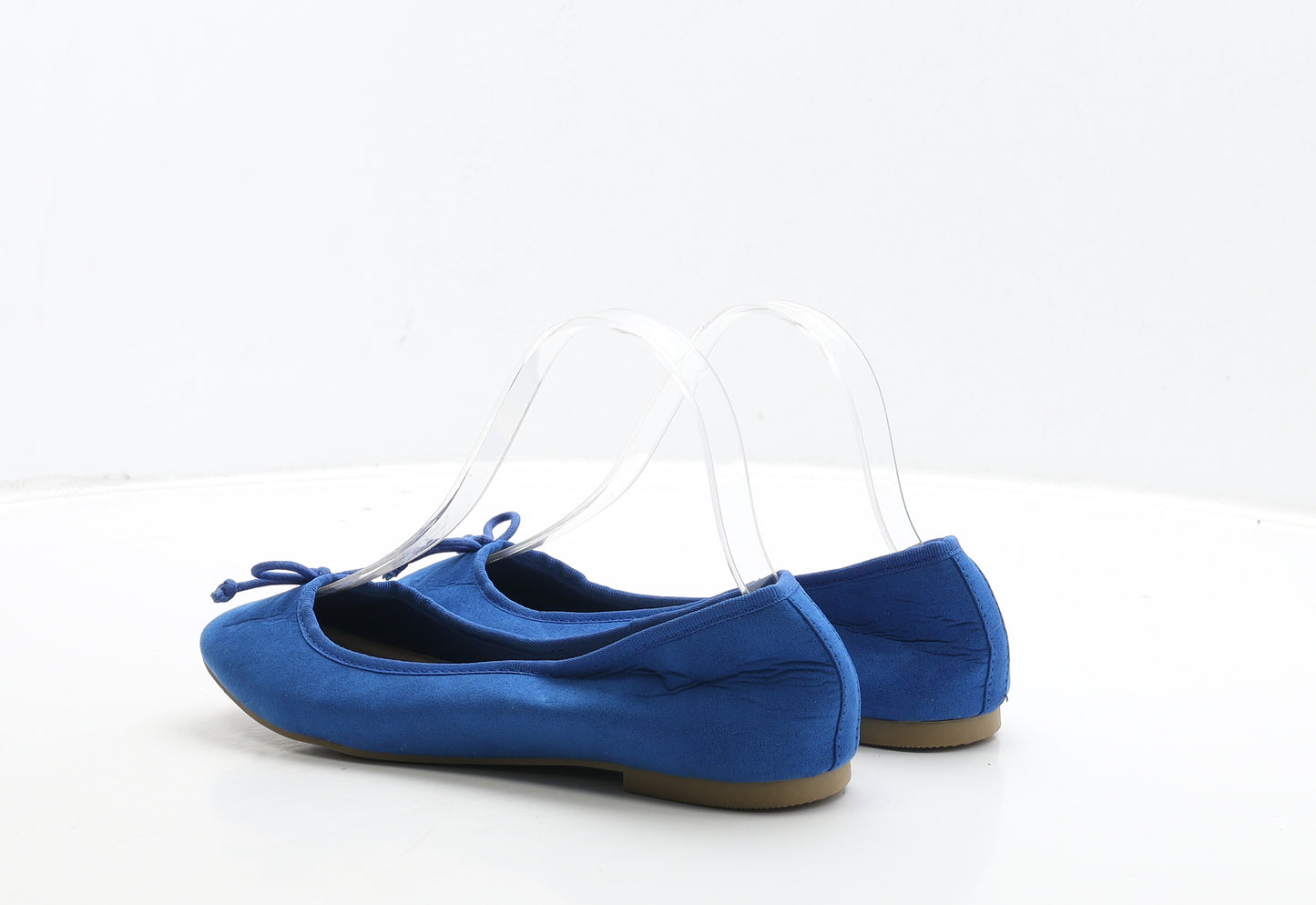 Marks and Spencer Womens Blue Suede Ballet Flat UK 5