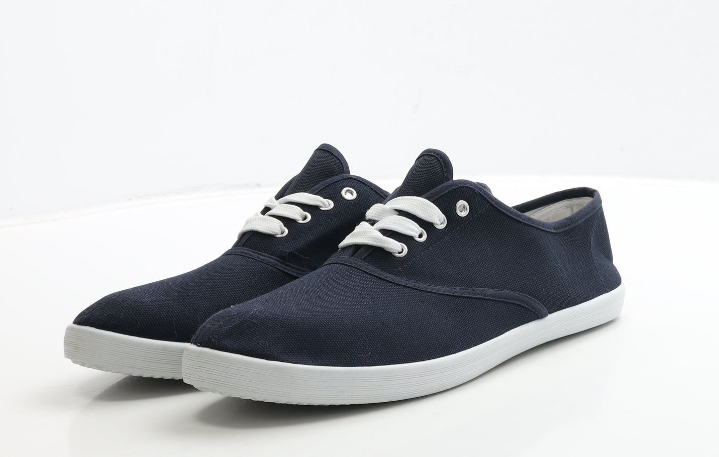 Central Mens Blue Fabric Trainer UK 9 43