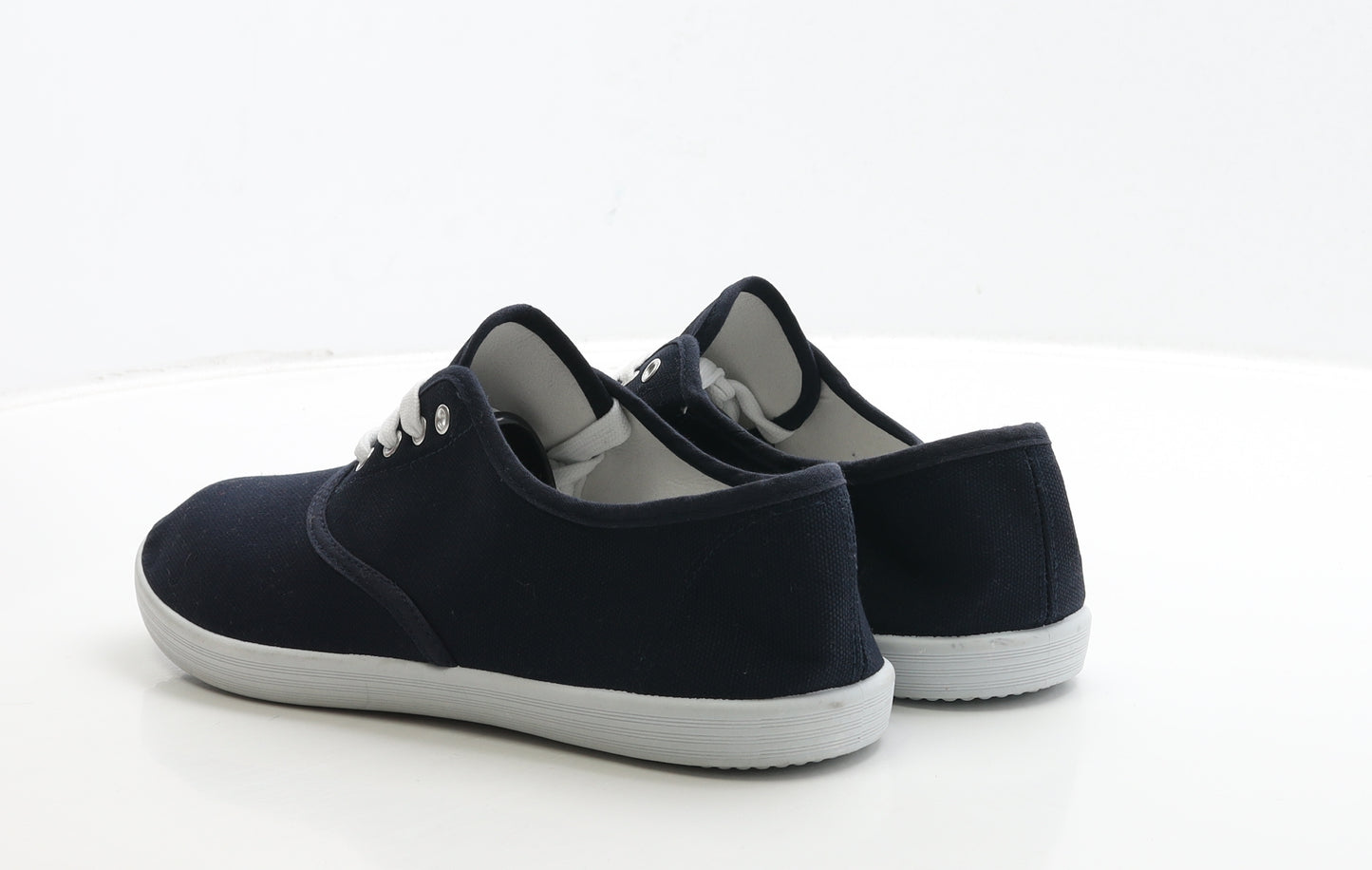 Central Mens Blue Fabric Trainer UK 9 43