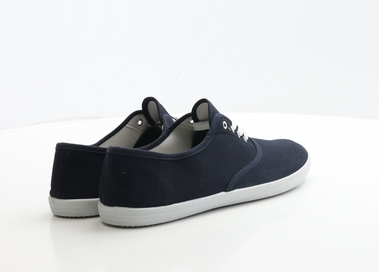 Central Mens Blue Fabric Trainer UK 9 43