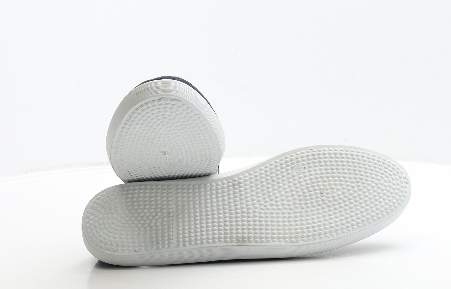 Central Mens Blue Fabric Trainer UK 9 43