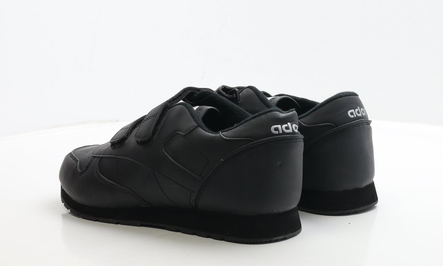 Ador Mens Black Polyester Trainer UK 11