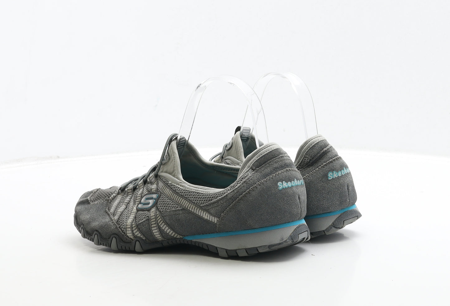 Skechers Womens Grey Leather Trainer UK 5 38