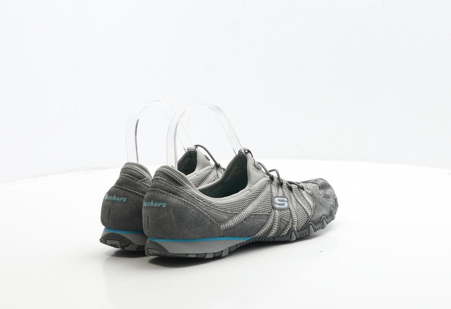 Skechers Womens Grey Leather Trainer UK 5 38