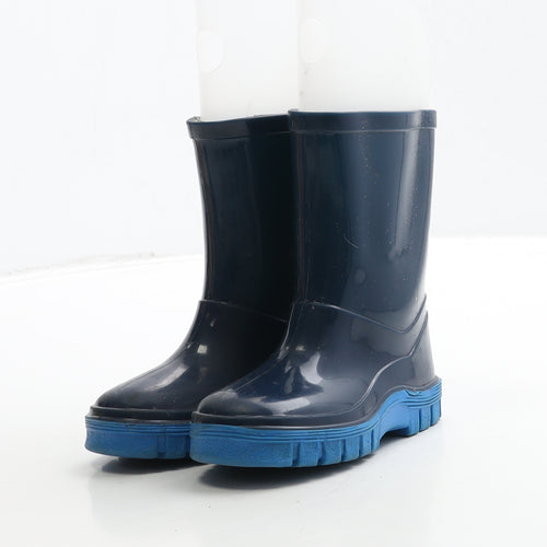 Preworn Boys Blue Rubber Wellies Boot UK 5