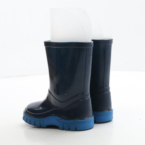 Preworn Boys Blue Rubber Wellies Boot UK 5