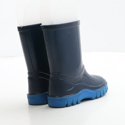 Preworn Boys Blue Rubber Wellies Boot UK 5