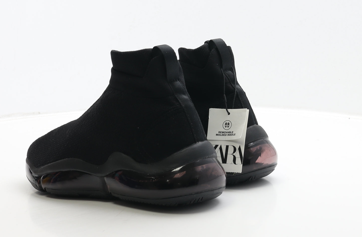 Zara Womens Black Polyester Trainer UK 6 40