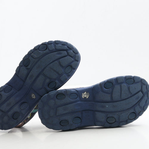 Preworn Girls Blue Polyester Slingback Sandal UK 1 33 - Unicorn Detail