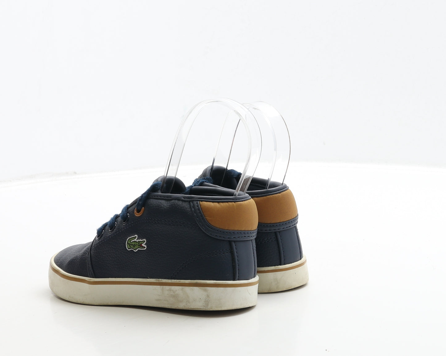 Lacoste Boys Blue Leather Trainer UK 10 28