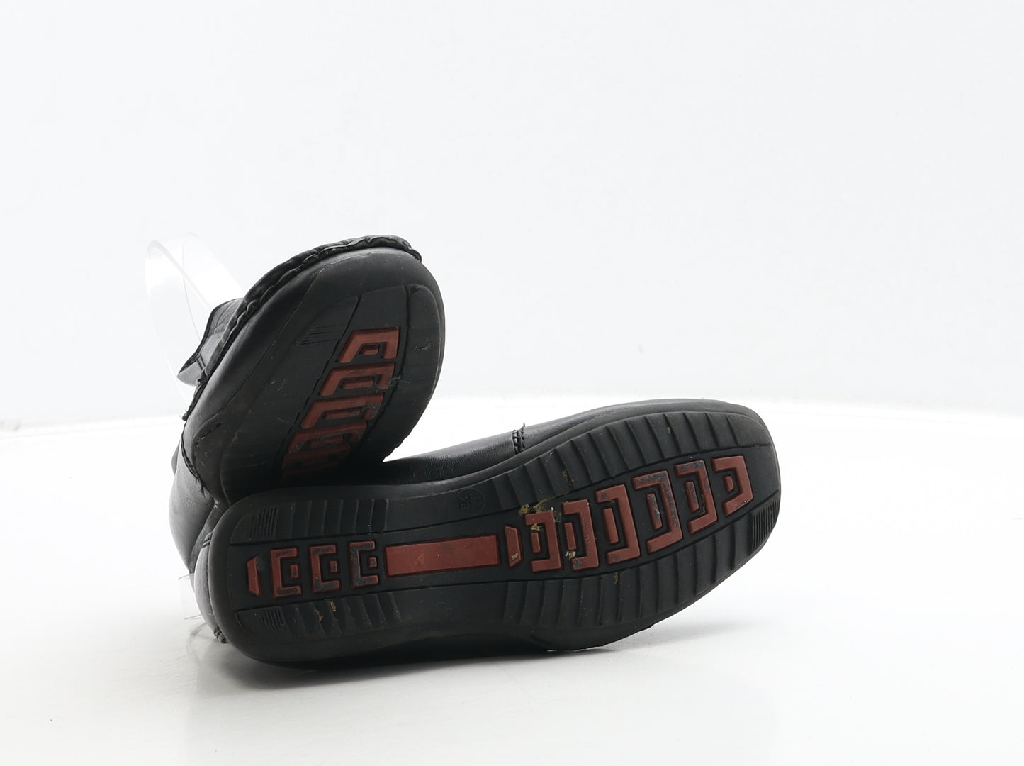 Duck&Dodge Boys Black Leather Loafer Dress UK 11