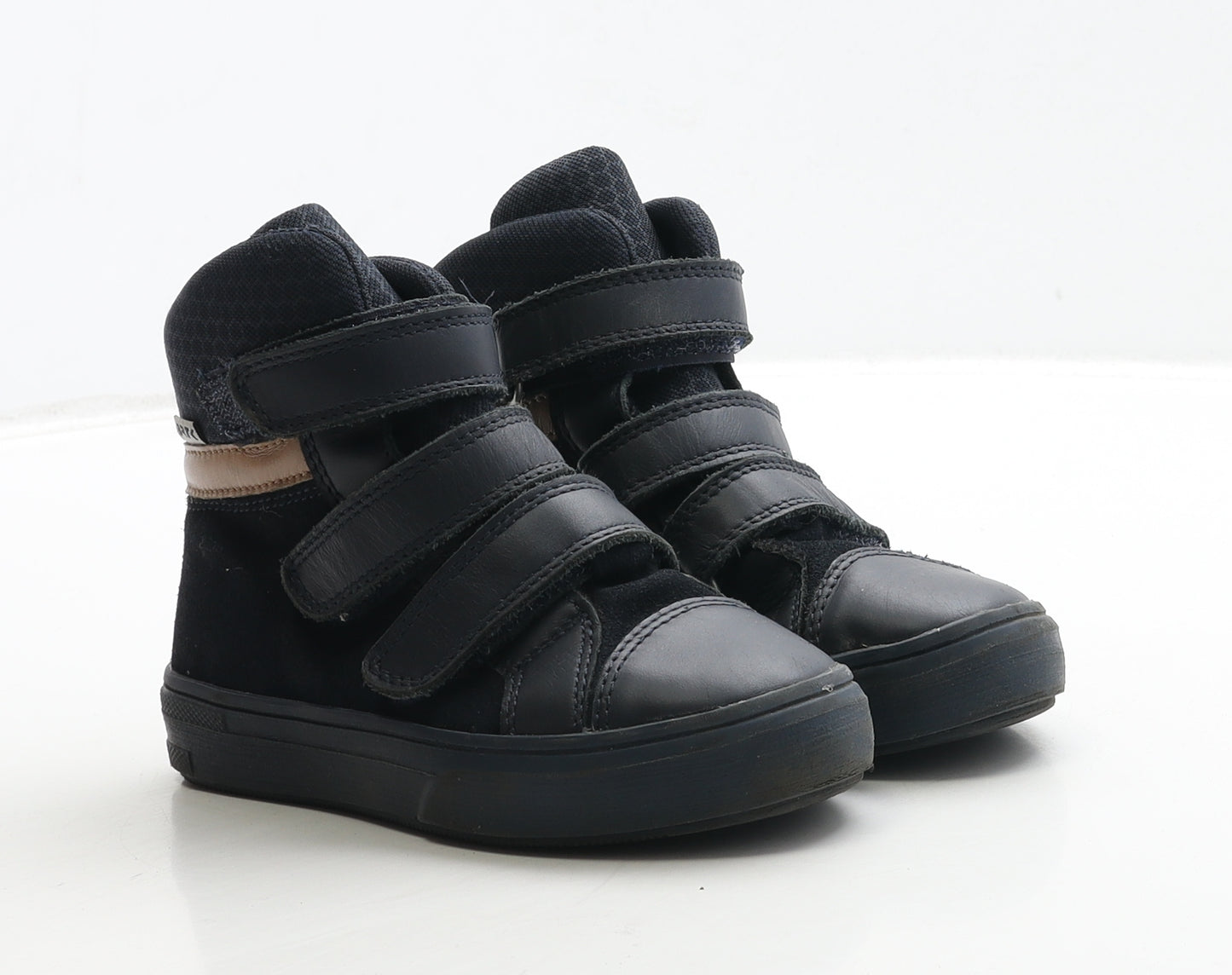 BRTK Boys Blue Leather Trainer UK 10 28