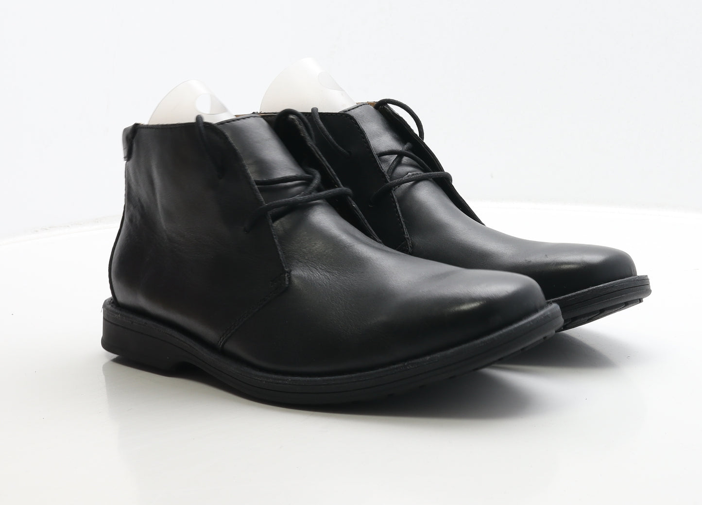 Clarks Mens Black Rubber Chukka Boot UK 11