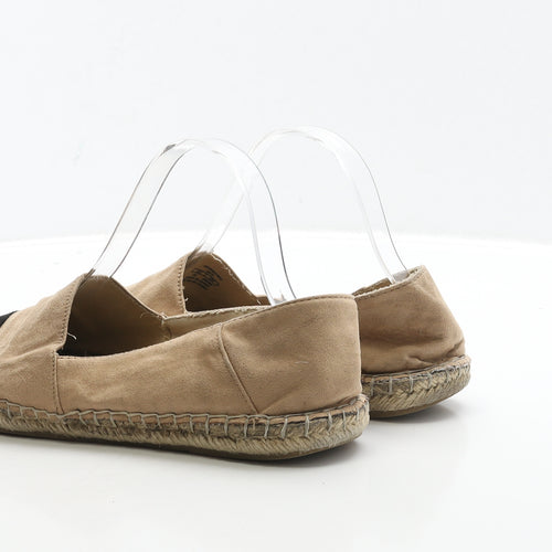 Zara Womens Brown Suede Loafer Flat UK 7 40