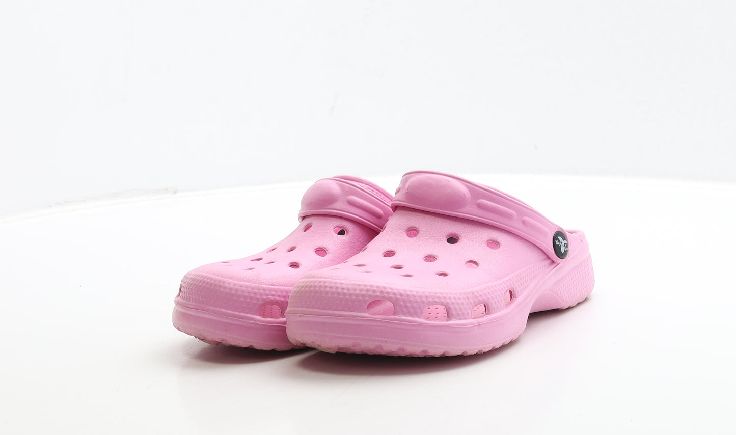 MadWax Girls Pink Rubber Clog Sandal UK 2 34