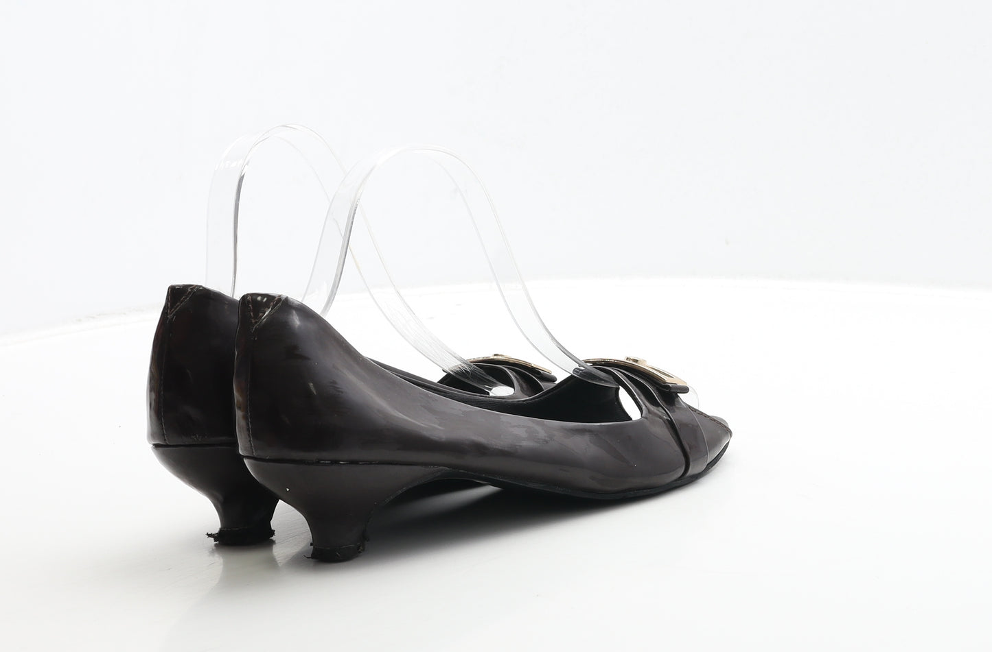 Kobbler Womens Brown Patent Leather Court Heel UK 8