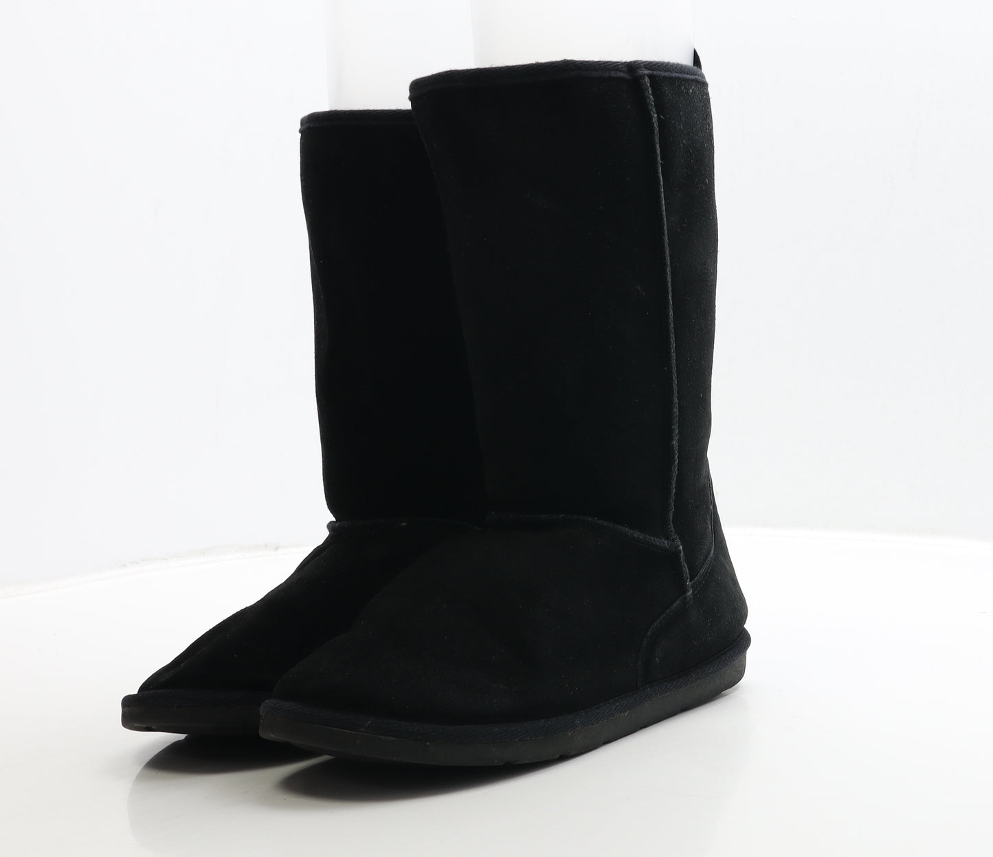 TU Womens Black Suede Shearling Style Boot UK 5