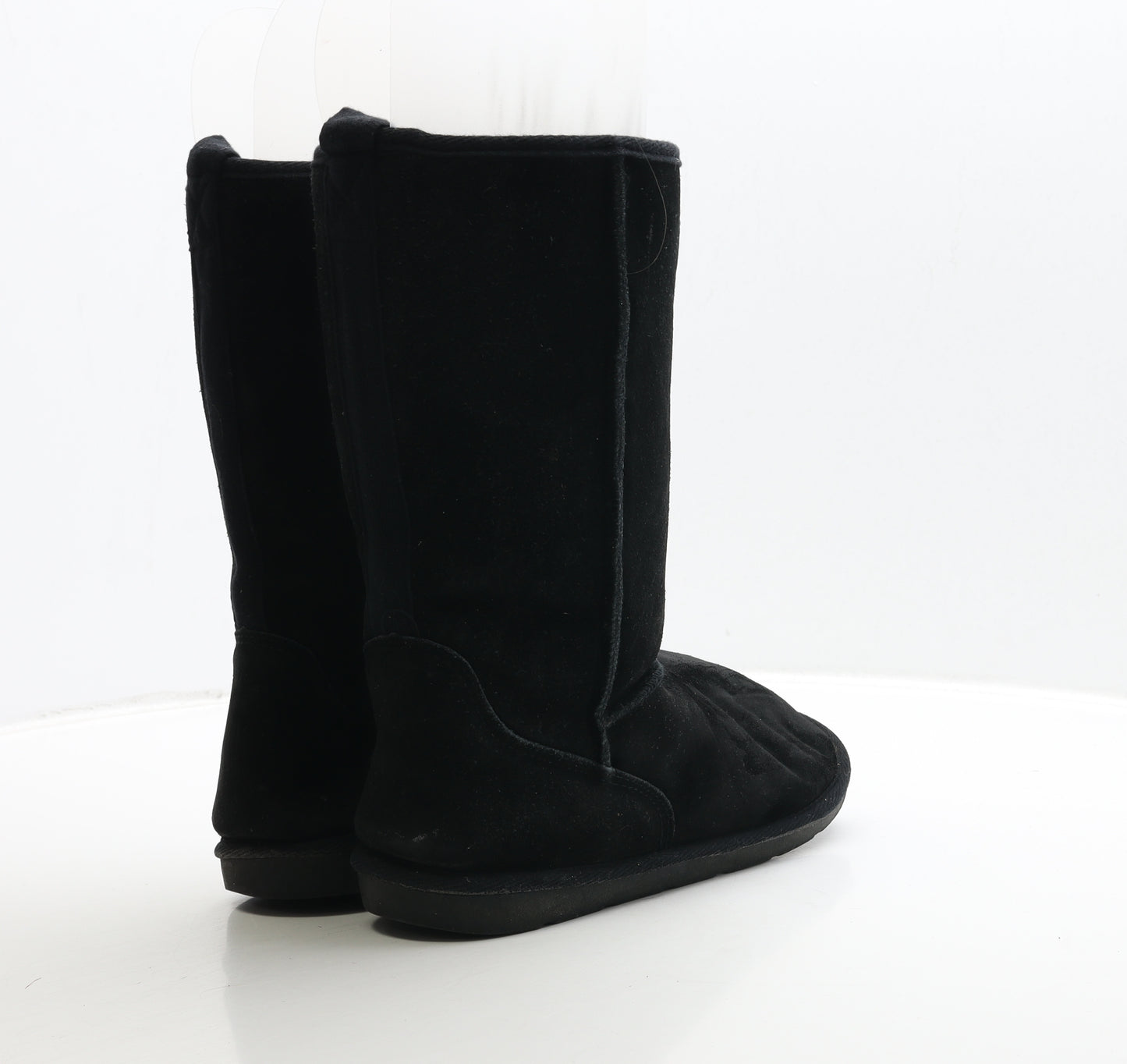 TU Womens Black Suede Shearling Style Boot UK 5