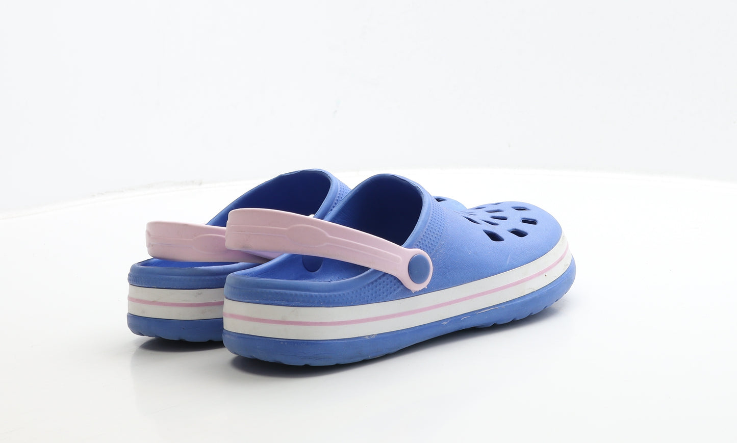 Preworn Womens Blue Rubber Slip On Sandal UK 5