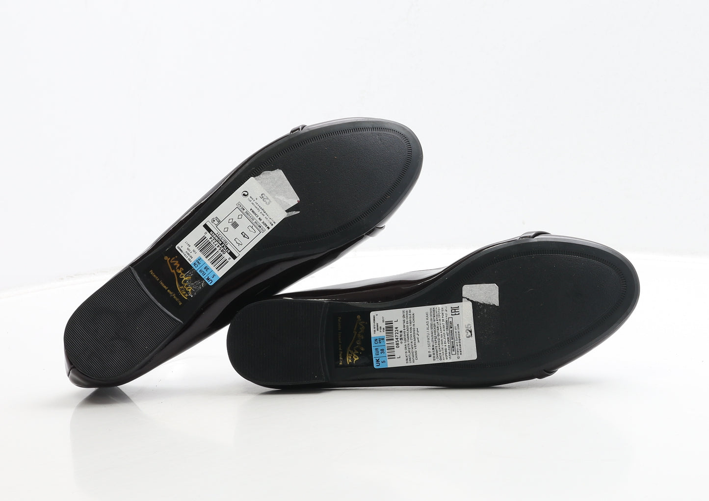 Marks and Spencer Womens Purple Leather Ballet Flat UK 38