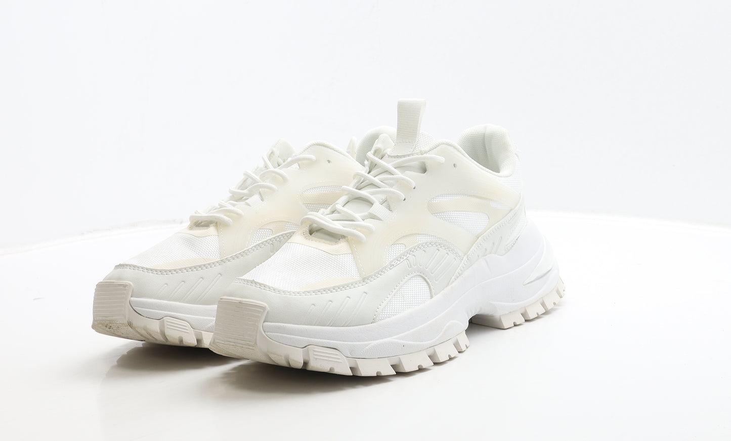 ASOS Mens White Polyester Trainer UK 10 44