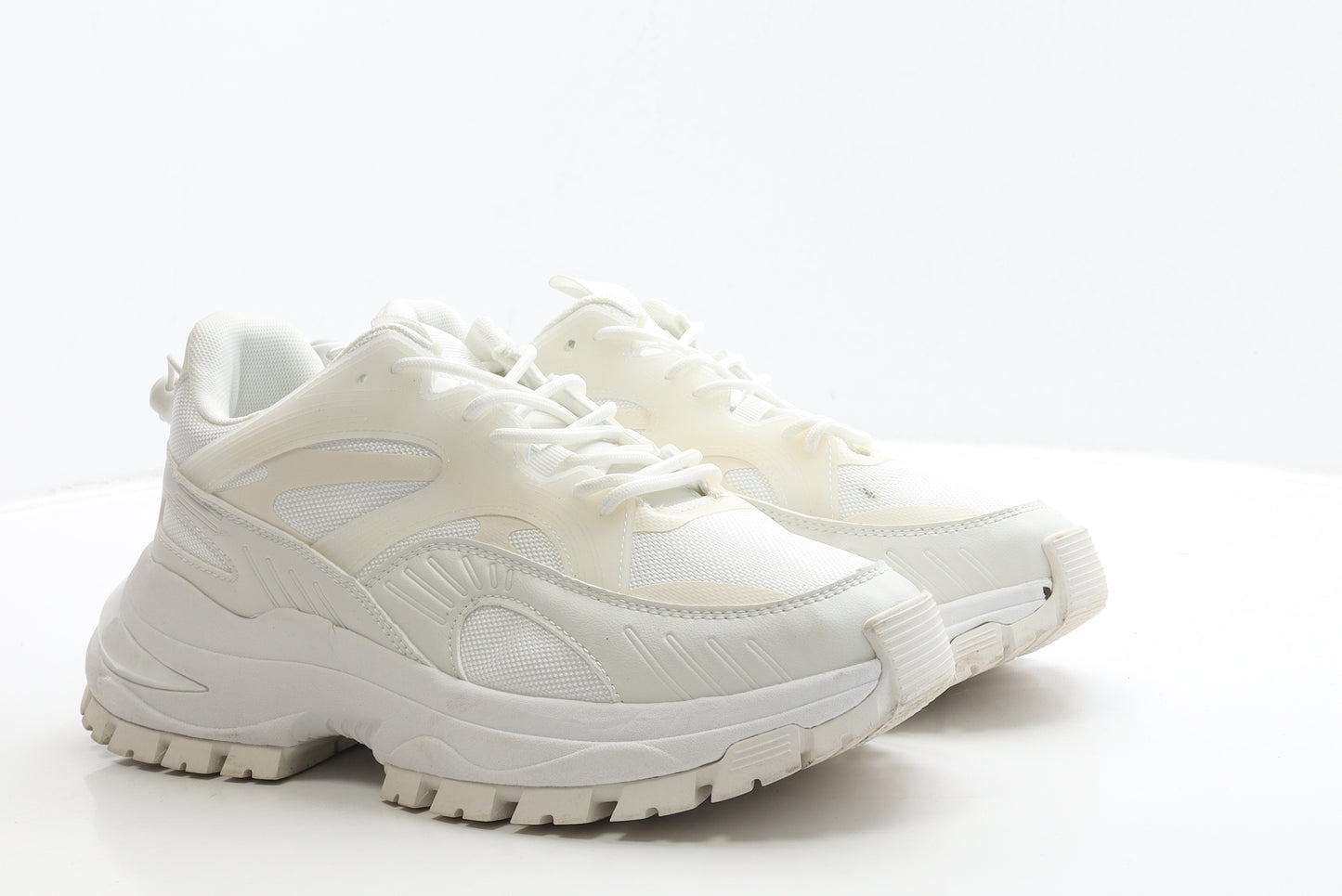 ASOS Mens White Polyester Trainer UK 10 44