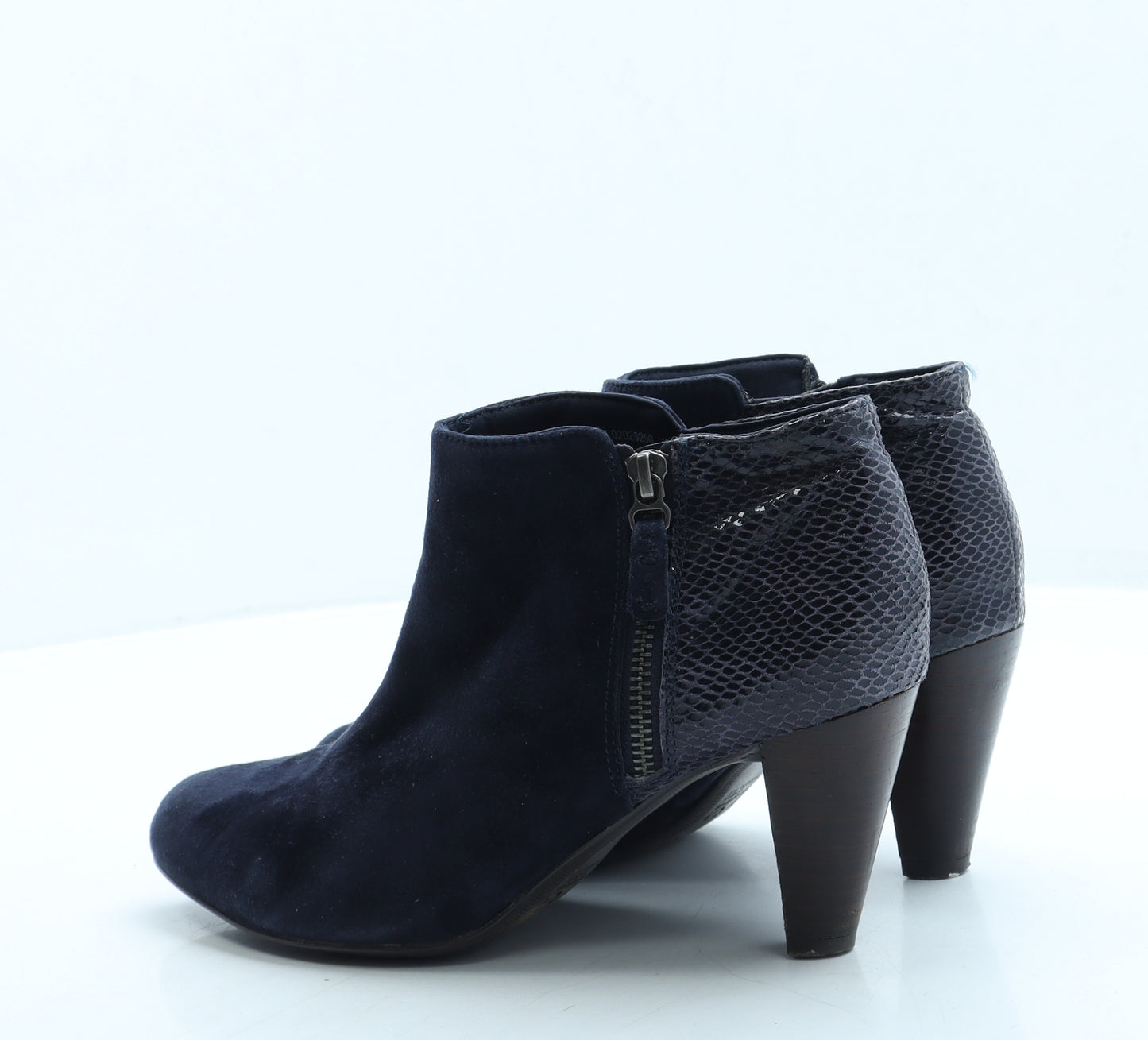 FootGlove Womens Blue Suede Bootie Boot UK 6