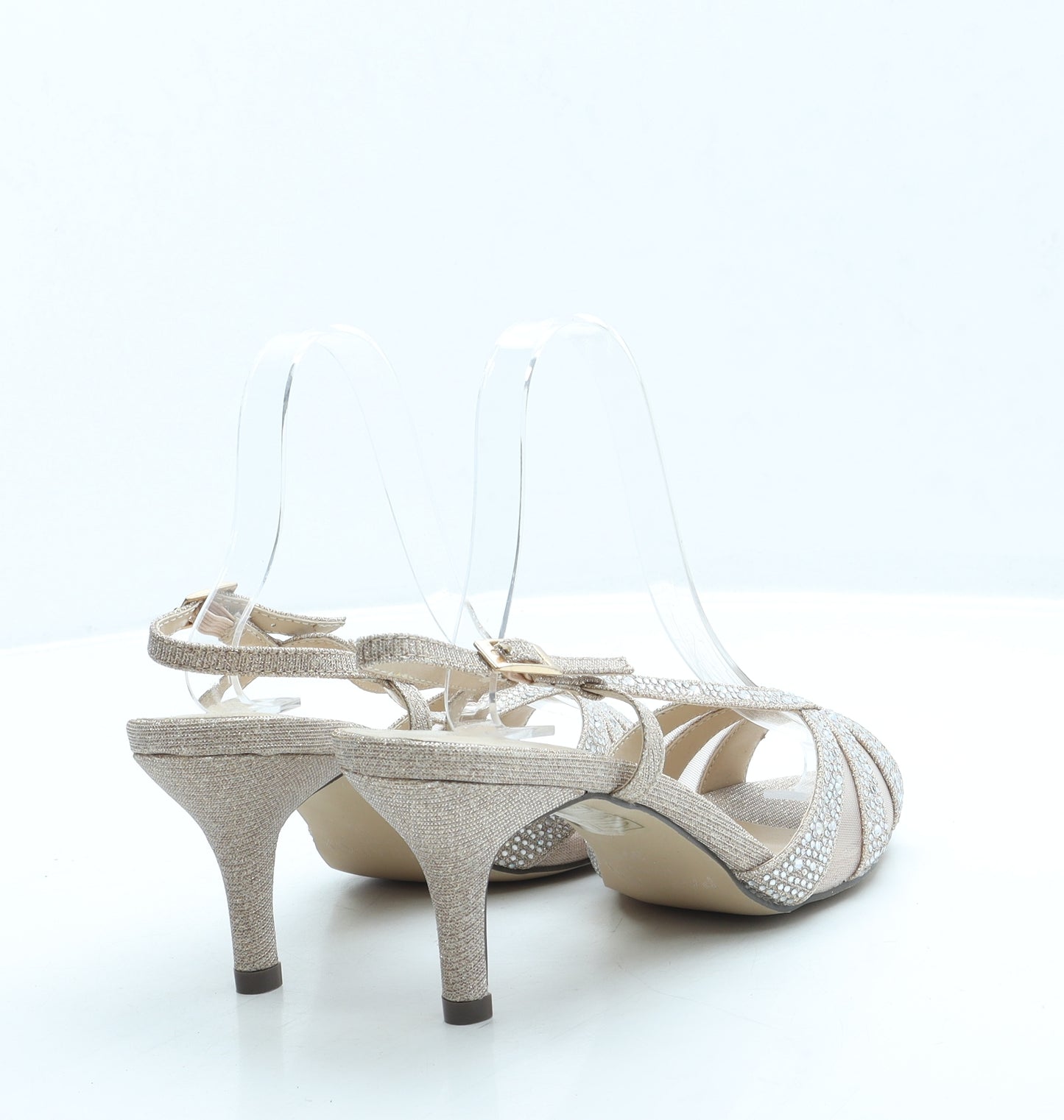 Paradox Womens Pink Polyester Slingback Heel UK 6 39