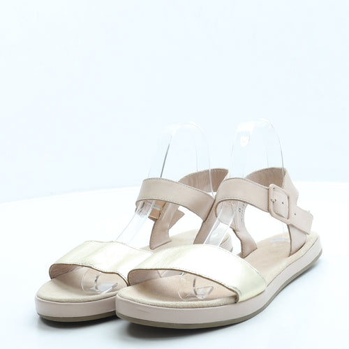 Marks and Spencer Womens Pink Leather Strappy Sandal UK 6