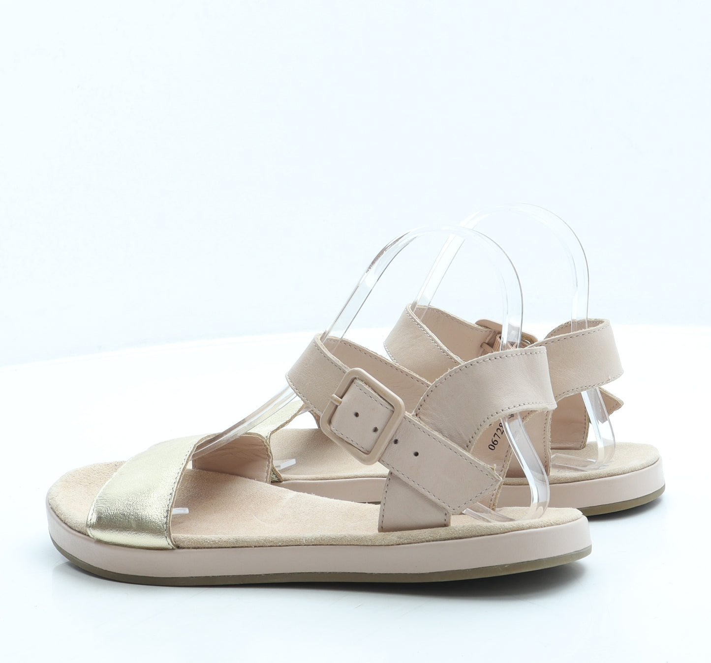 Marks and Spencer Womens Pink Leather Strappy Sandal UK 6